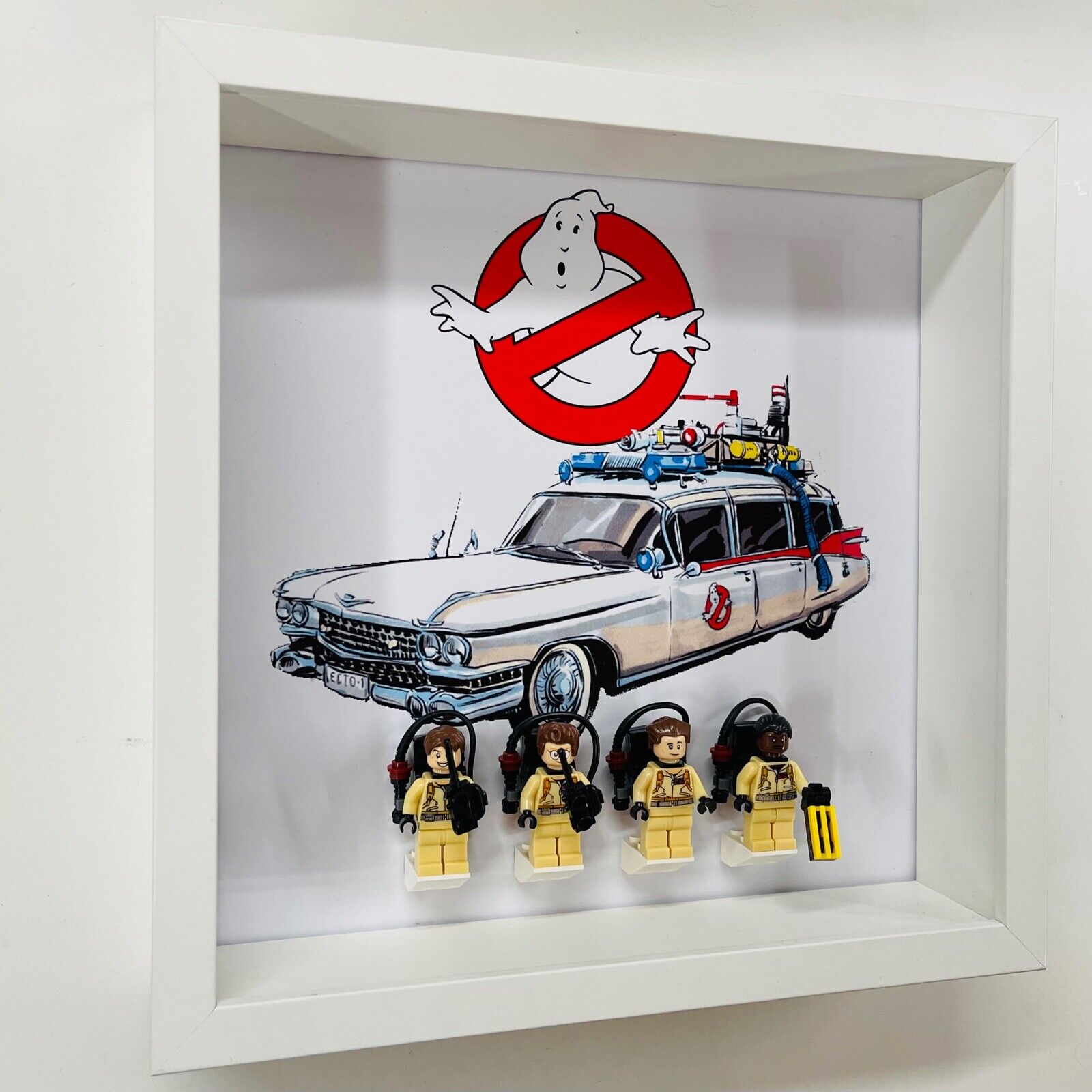 Display Frame for Lego ® Ghostbusters Minifigures 21108 Figures 27cm