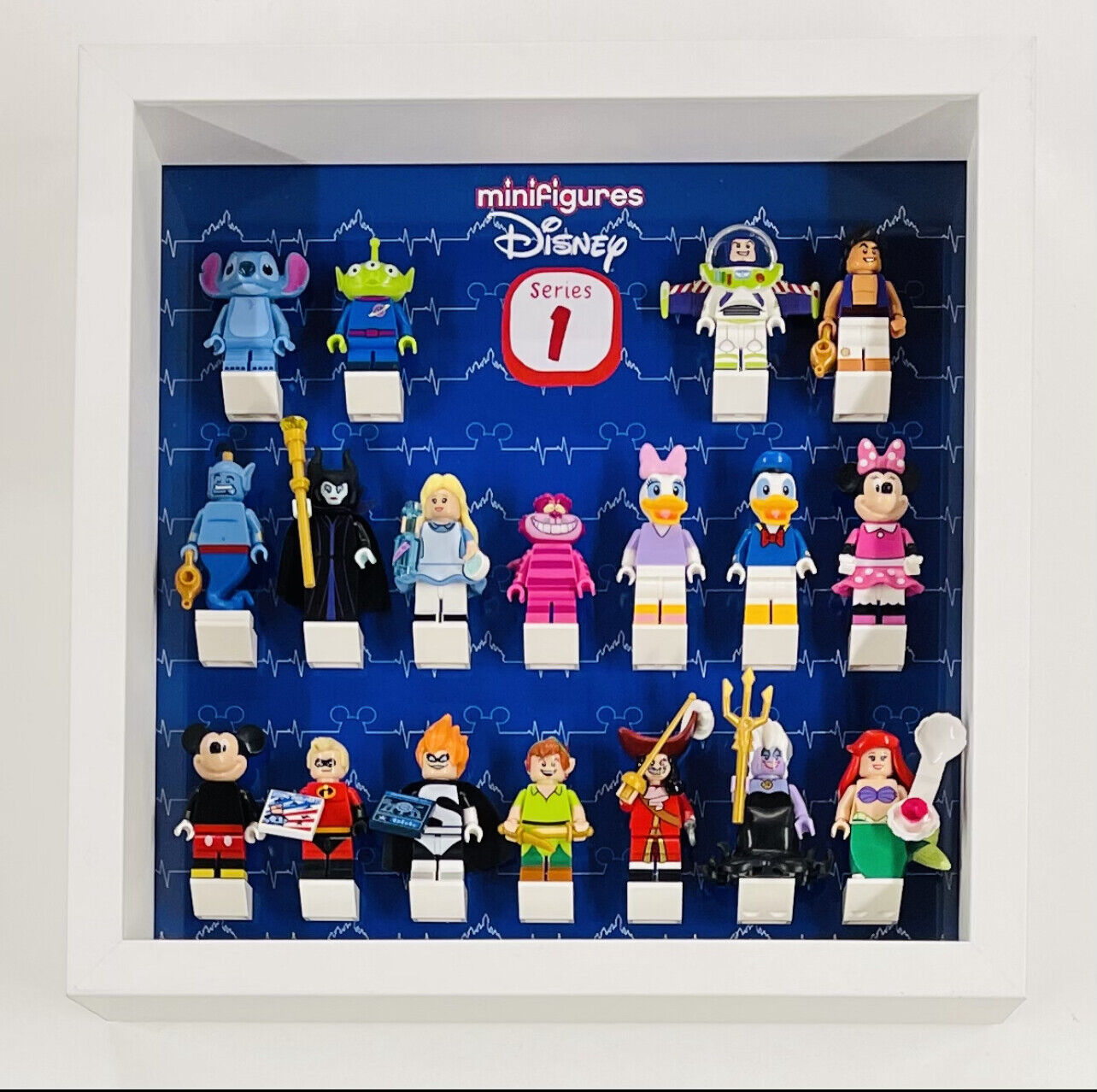 Display case Frame for Lego ® Disney Series 1 minifigures 71012 figures 27cm