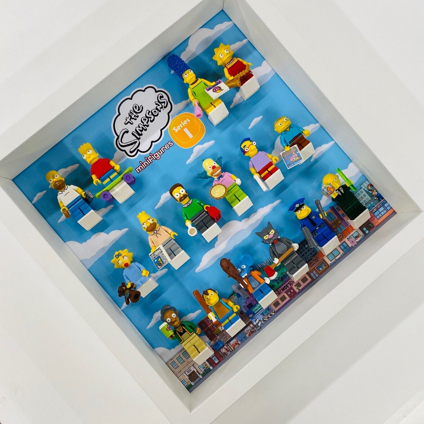 Display Frame for Lego ® The Simpsons Series 1 minifigures 71005 figures 27cm