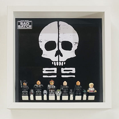 Display case Frame for Lego ® Star Wars The Bad Batch 75314 minifigures 27cm