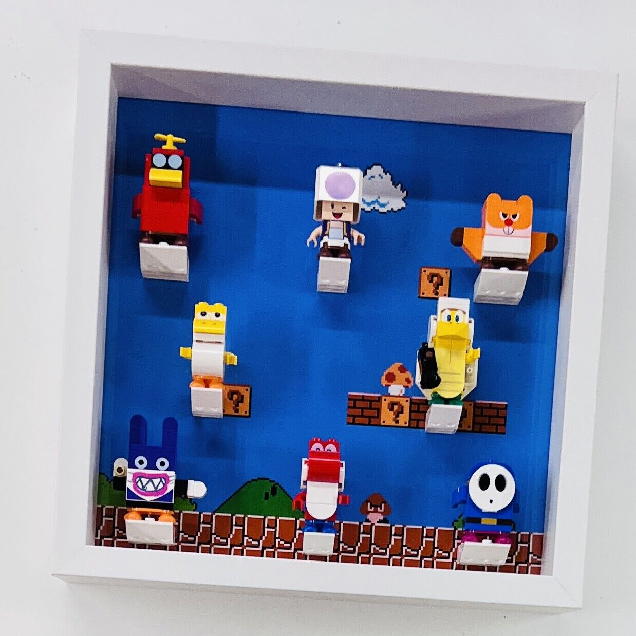 Display case Frame for Lego ® Super Mario Series 5 71410 minifigures 27cm