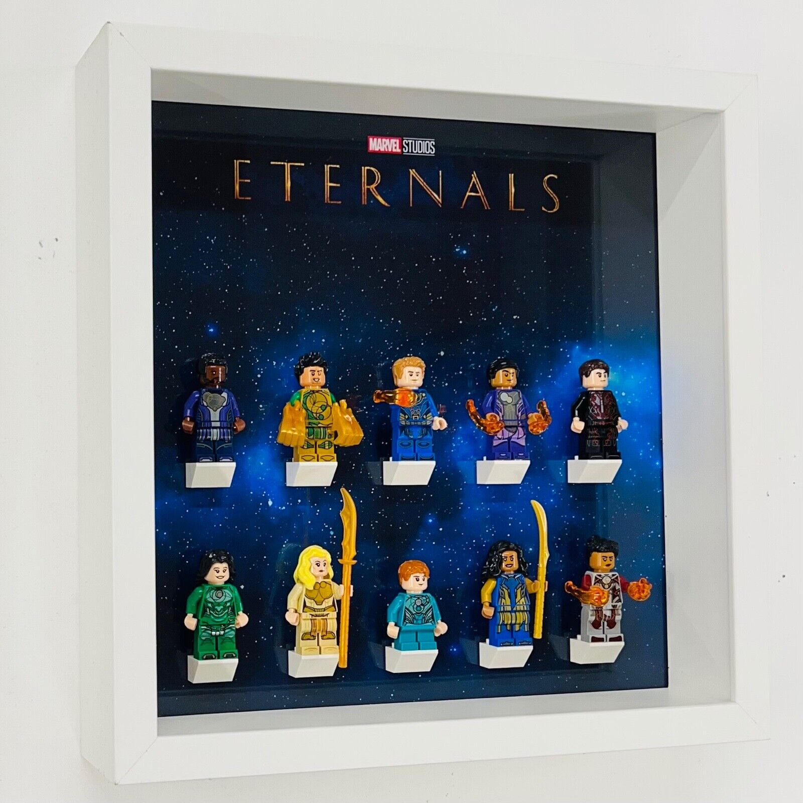 Display case Frame for Lego ® Marvel Studios Eternals minifigures figures 27cm