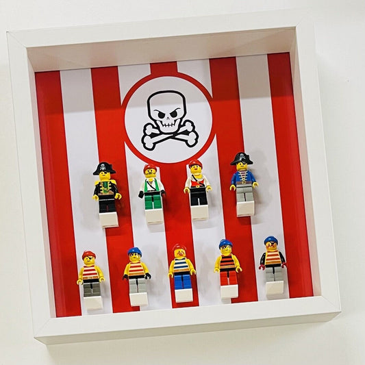 Display Frame for Lego ® Classic Pirates minifigures 27cm case