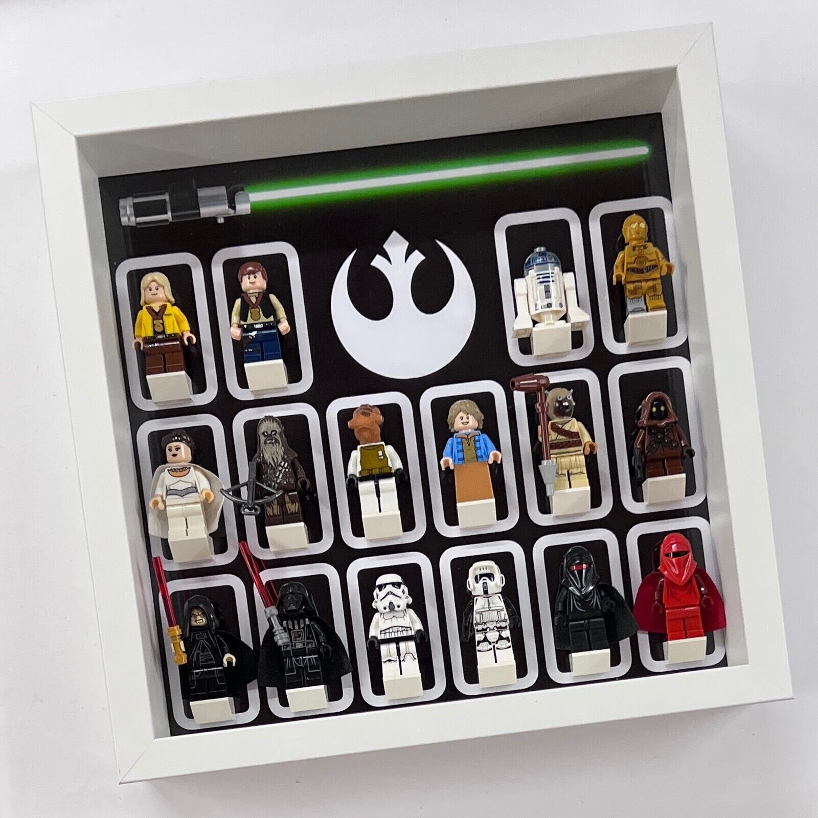 Display Frame for Lego ® Star Wars Rebel Alliance minifigures figures 27cm