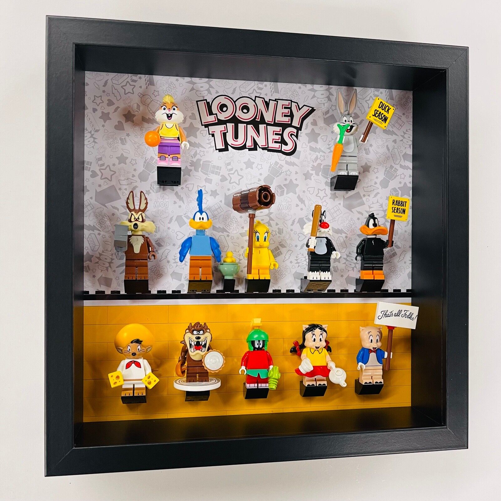 Display Frame case for Lego ® Looney Tunes minifigures 71030 27cm