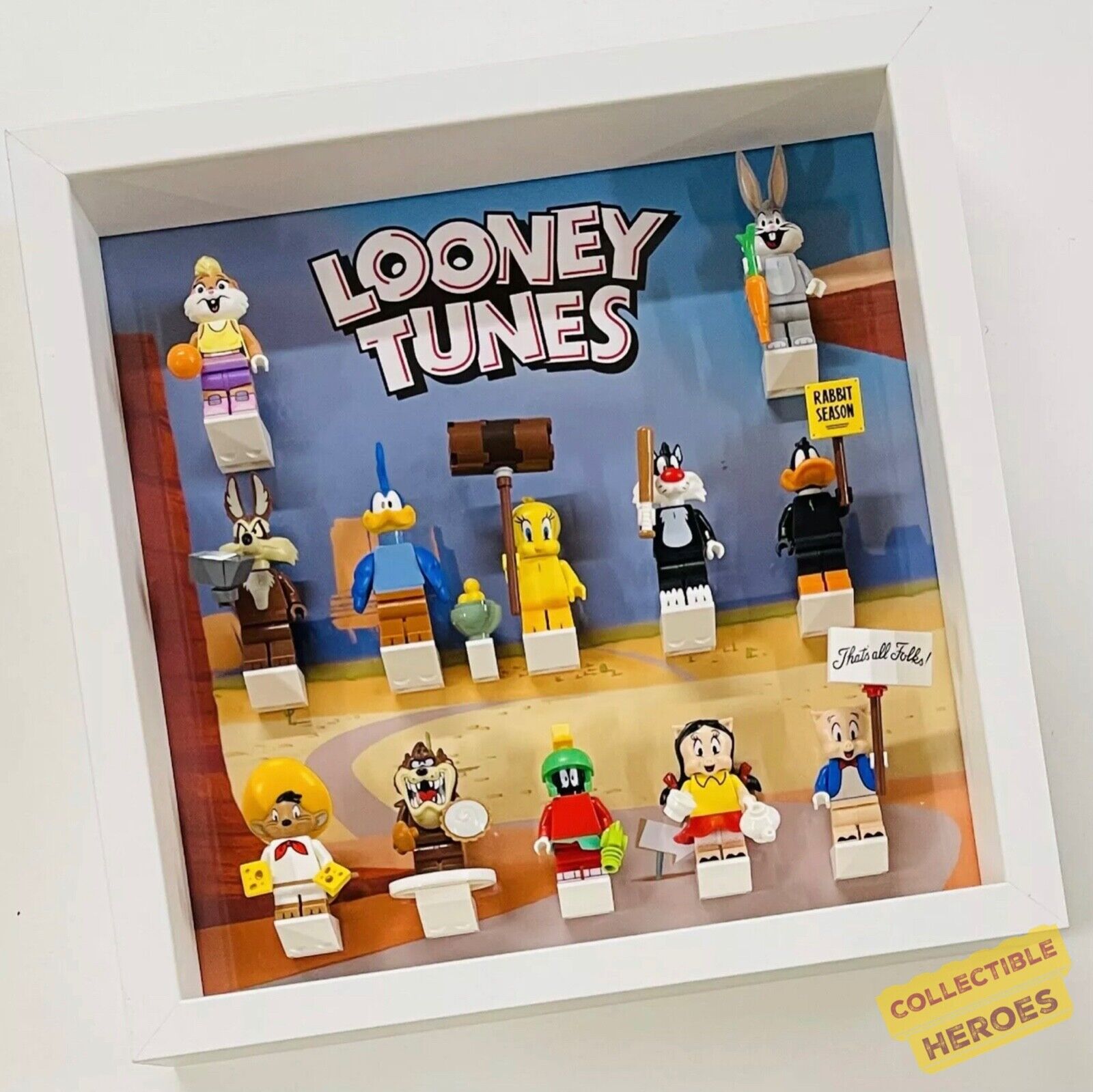 Display Frame case for Lego ® Looney Tunes minifigures 71030 27cm