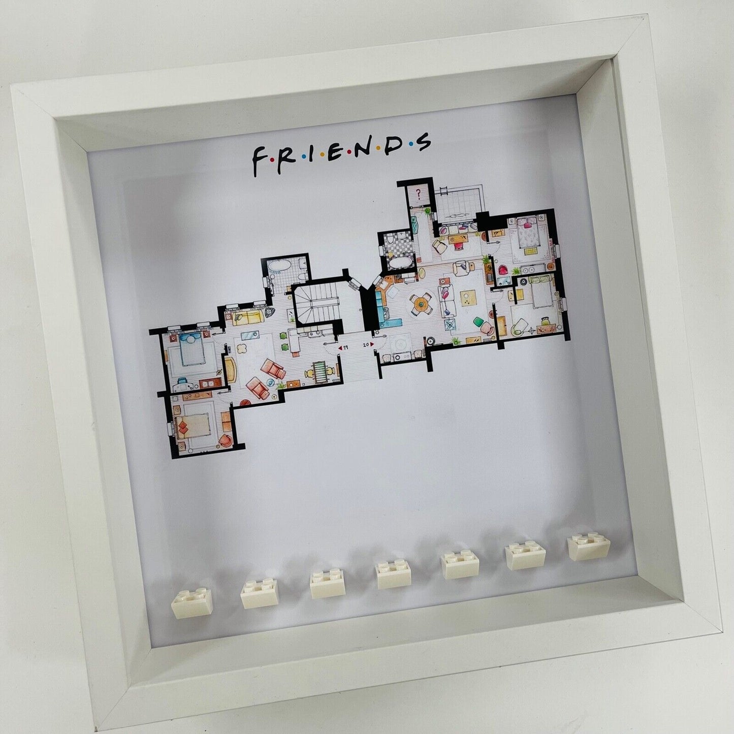 Display case Frame for Lego ® Friends Apartment minifigures 10292 27cm