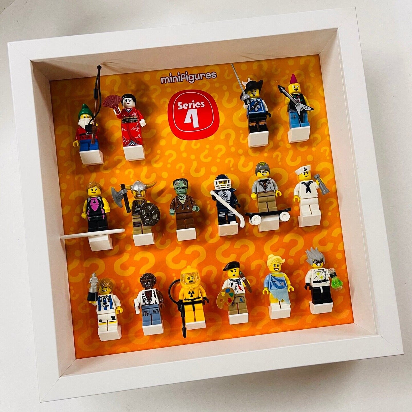 Display Frame For Lego Series 4 Minifigures 8804 No Figures 27cm