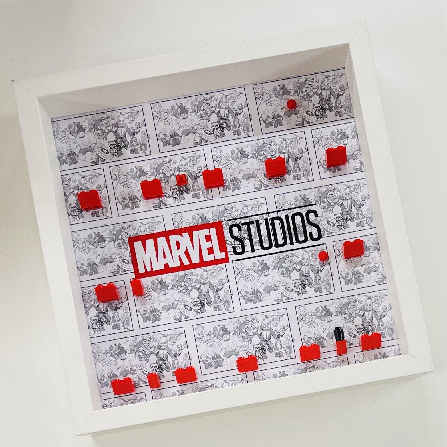 Display Frame for Lego ® Marvel Studios Series 71031 minifigures figures 27cm