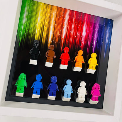 Display Frame for Lego ® Everyone is Awesome minifigures 40516 figures 27cm