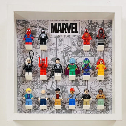 Display Frame for Lego ® Marvel general minifigures 27cm case