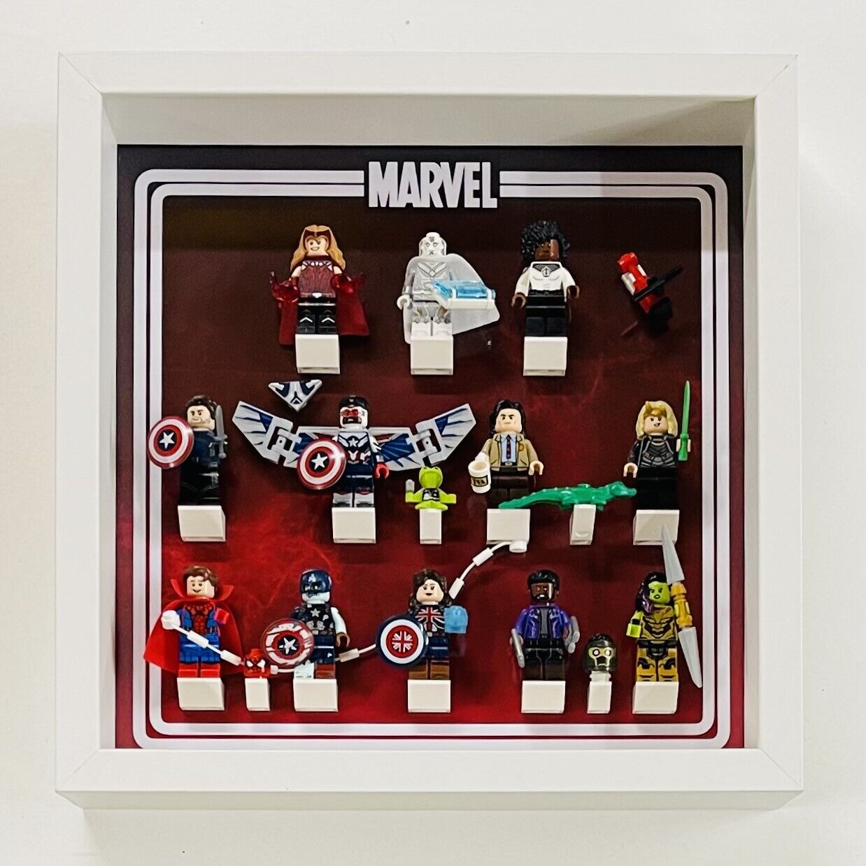 Display Frame for Lego ® Marvel Studios Series 71031 figures minifigures 27cm 