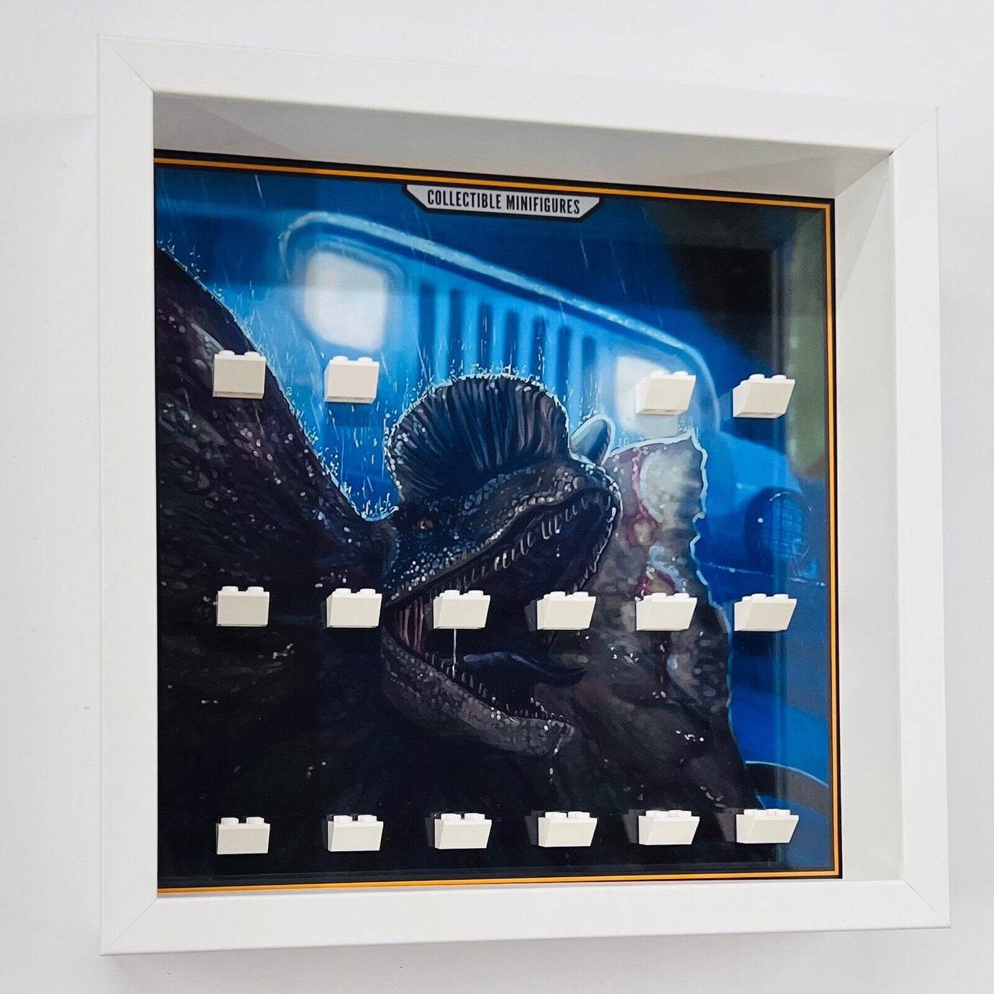 Display Frame case for Lego ® Jurassic Park World minifigures 27cm