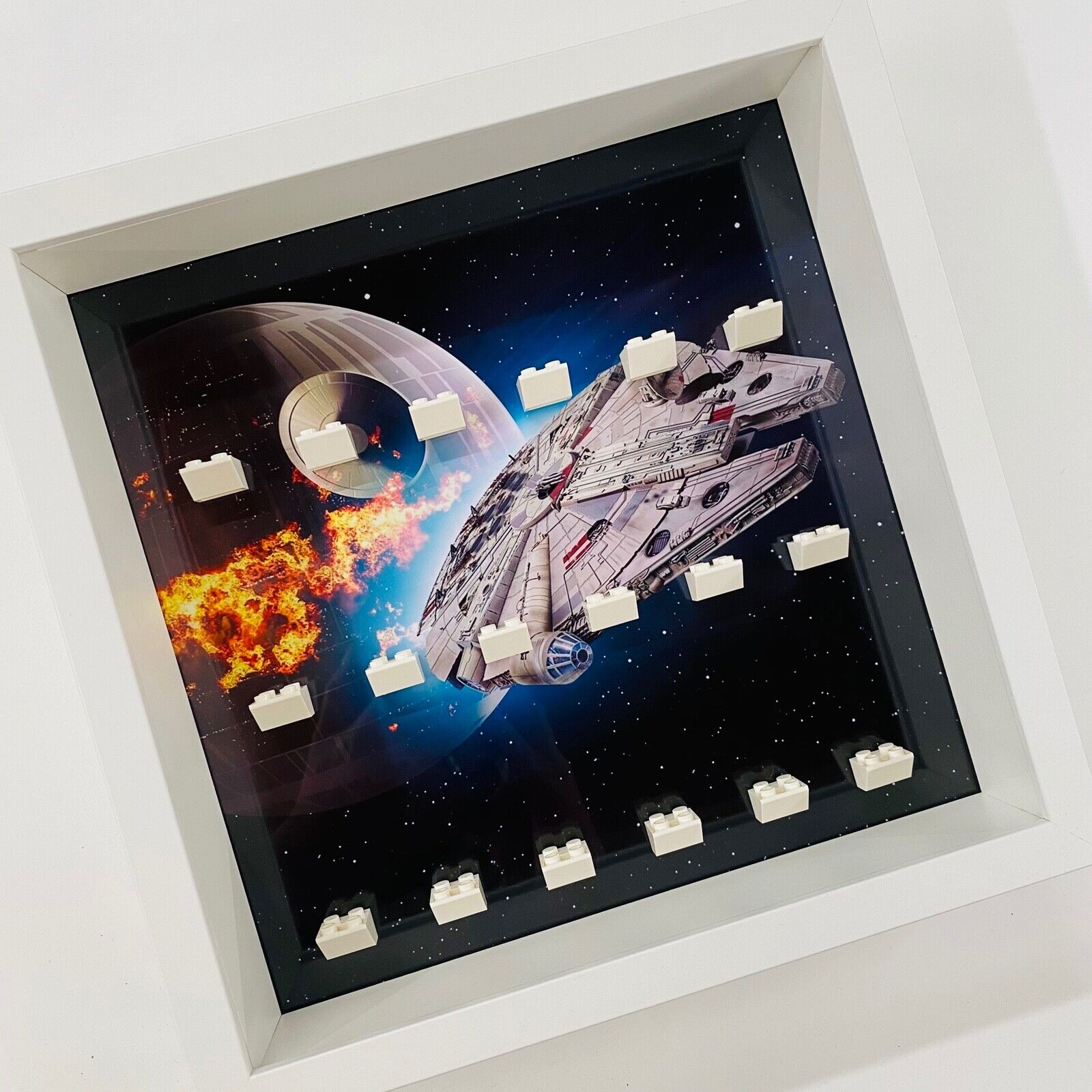 Display Frame case for Lego ® Star Wars minifigures millennium Falcon 27cm