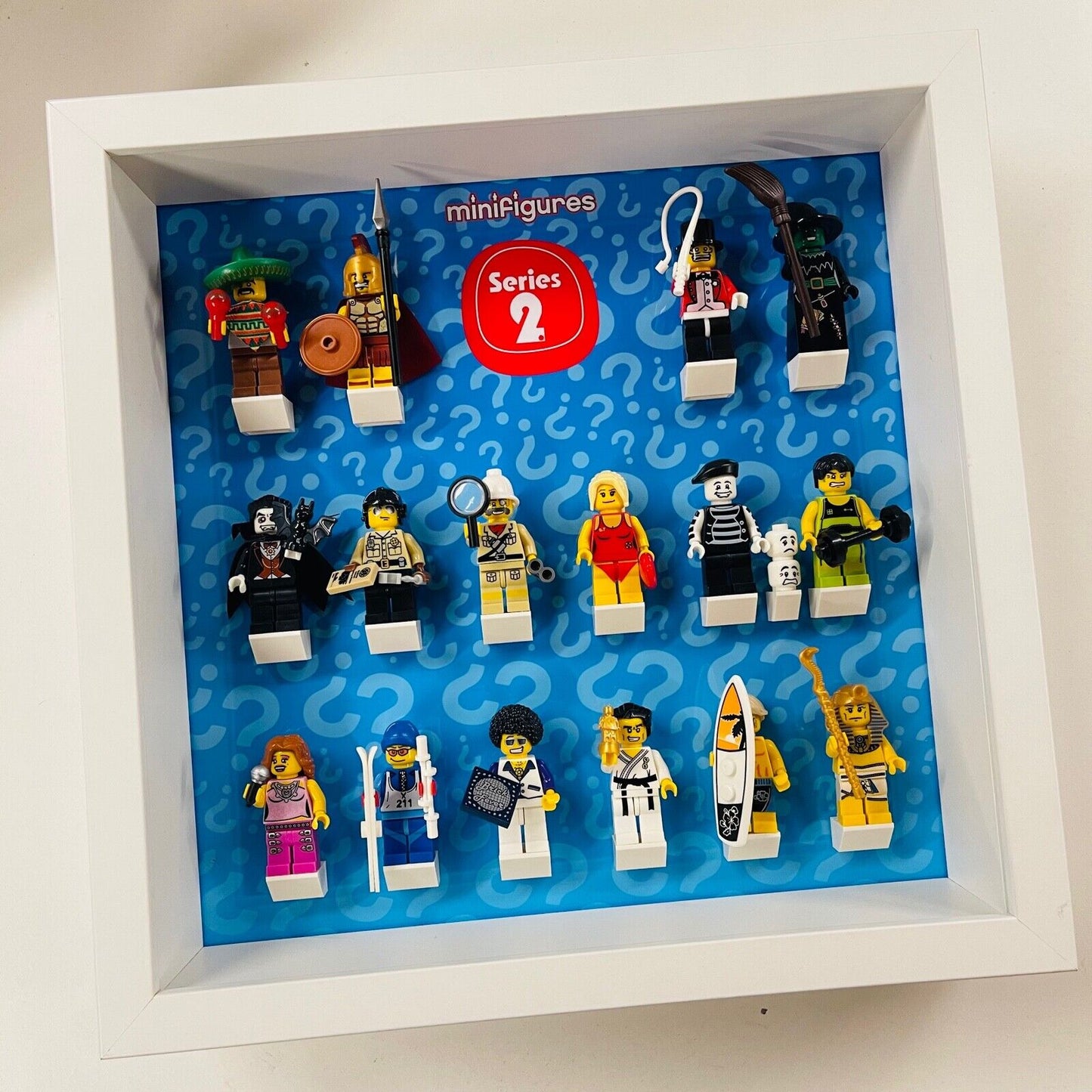 Display Frame For Lego Series 2 Minifigures 8684 No Figures 27cm