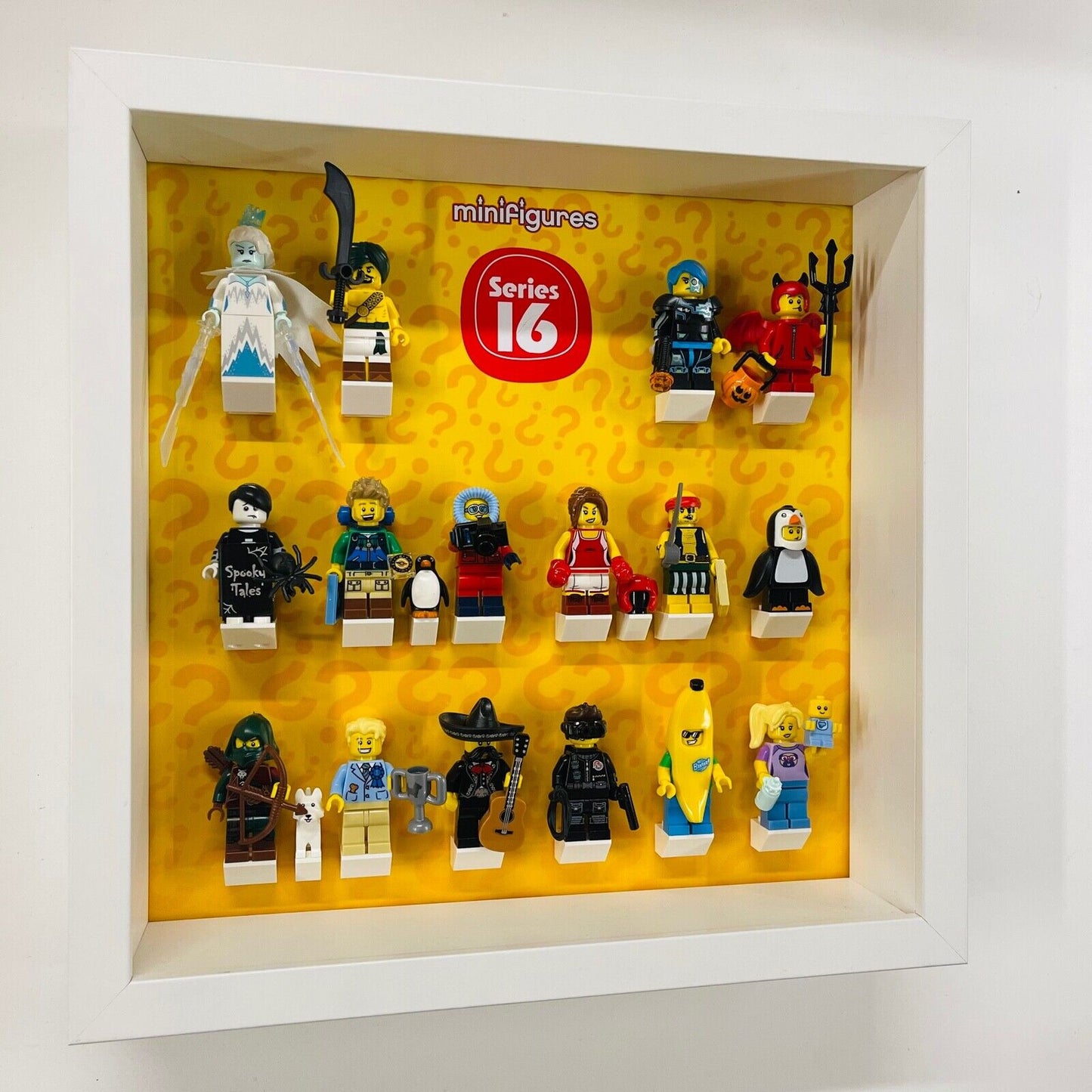 Display Frame For Lego Series 16 Minifigures 71013 No Figures 27cm