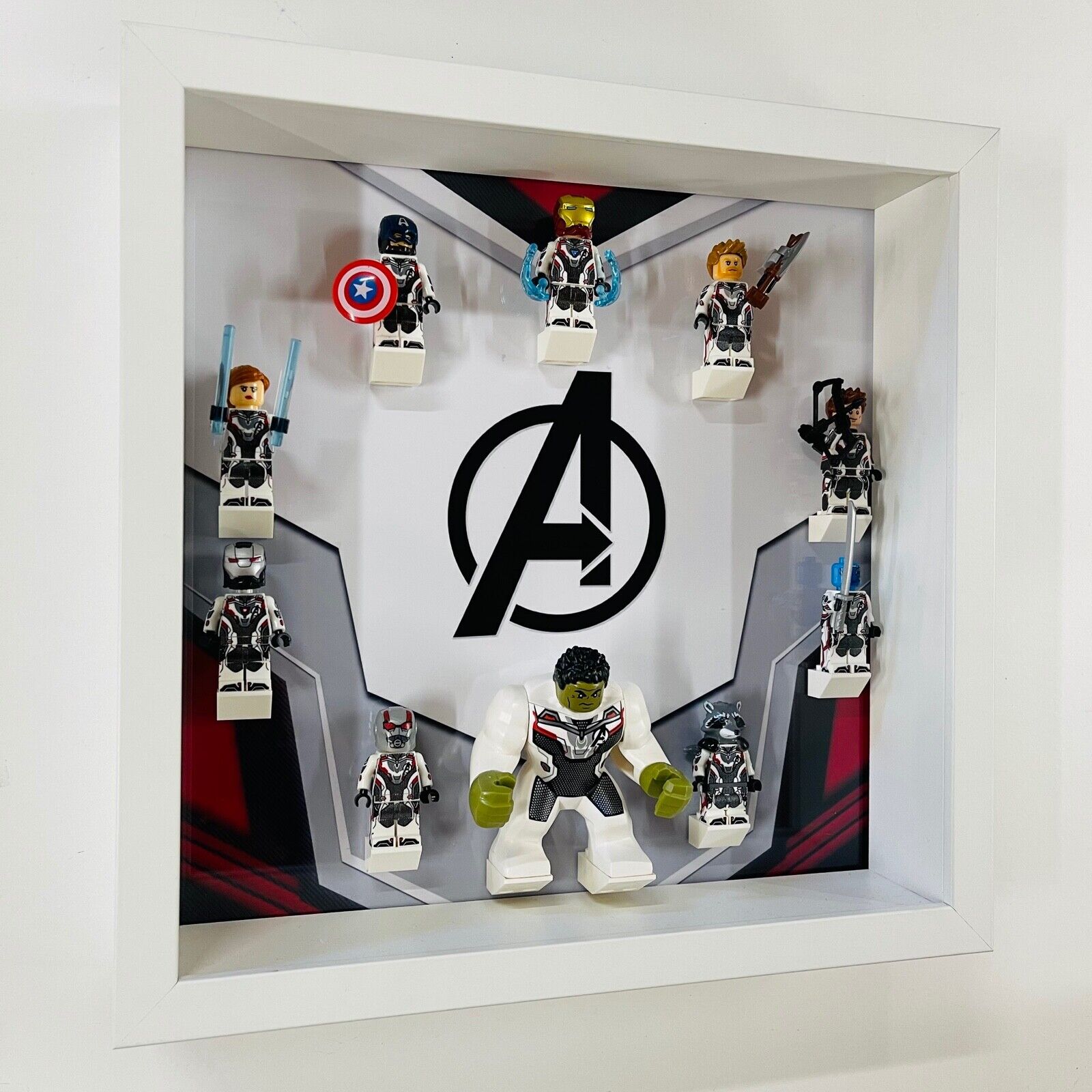 Display case Frame for Lego ® Marvel Avengers minifigures 27cm