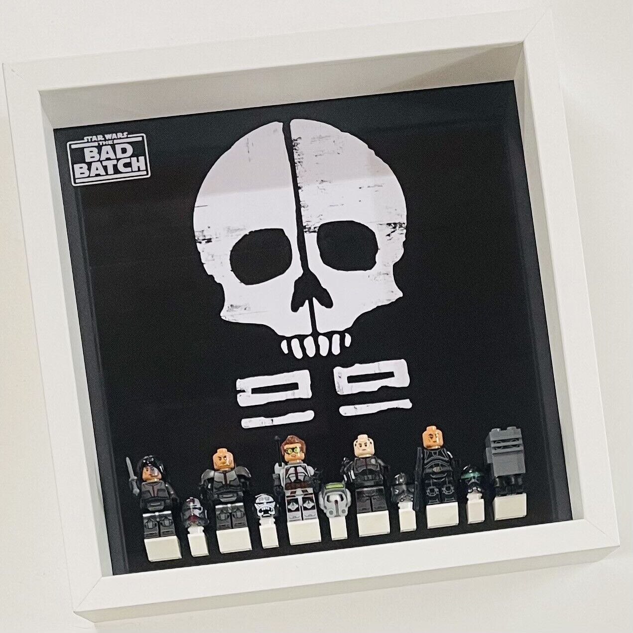 Display case Frame for Lego ® Star Wars The Bad Batch 75314 minifigures 27cm