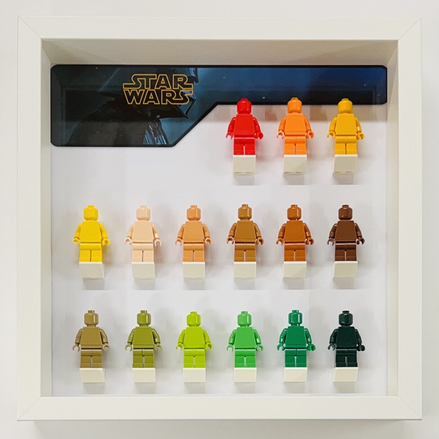 Display Frame case for Lego ® Star Wars empire general minifigures figures 27cm