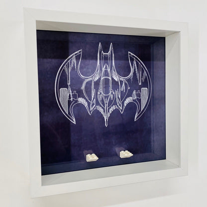 Display case Frame for Lego ® 1989 Batwing Batman minifigures 76161 27cm