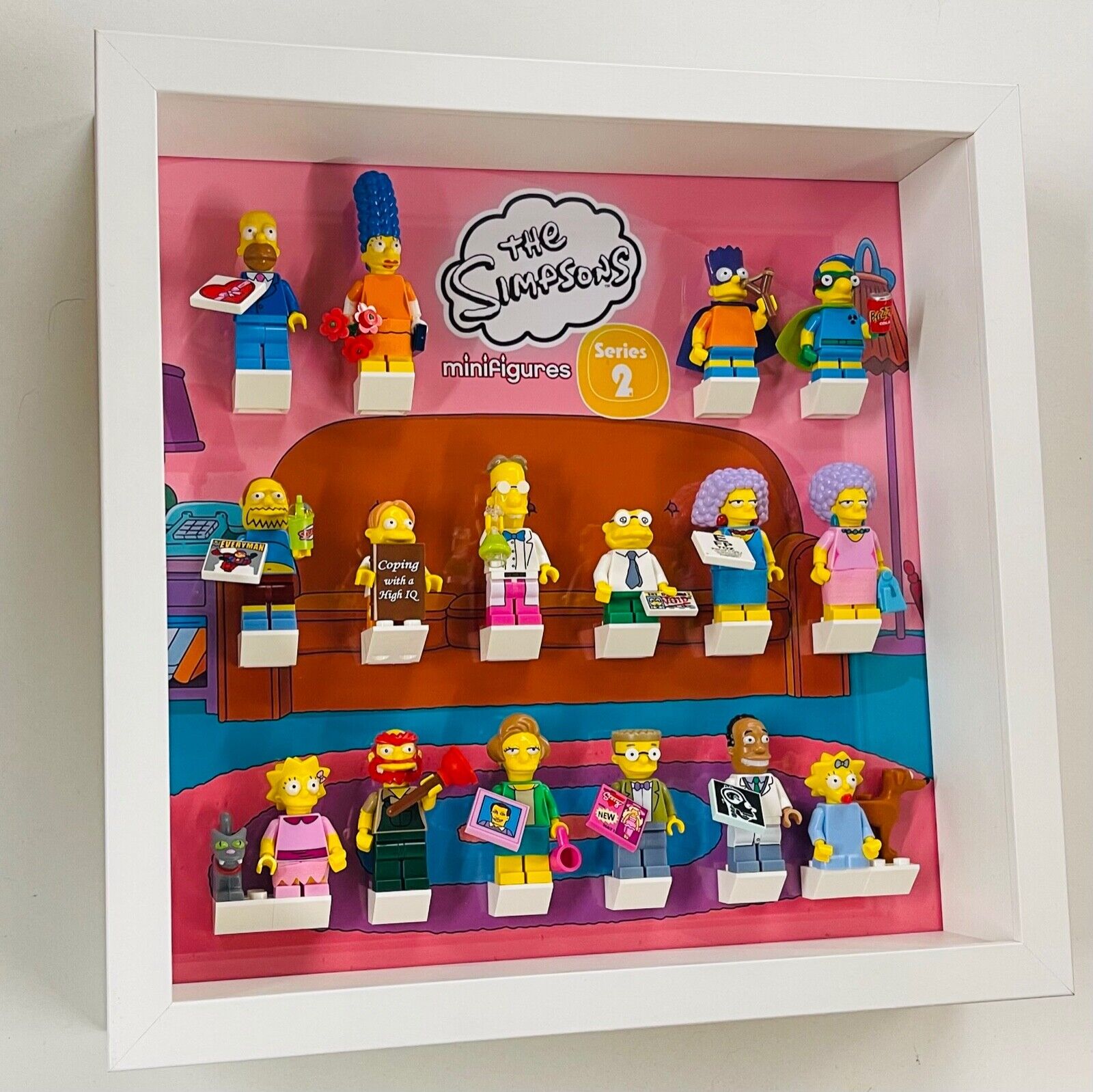 Display Frame for Lego ® The Simpsons Series 71009 minifigures