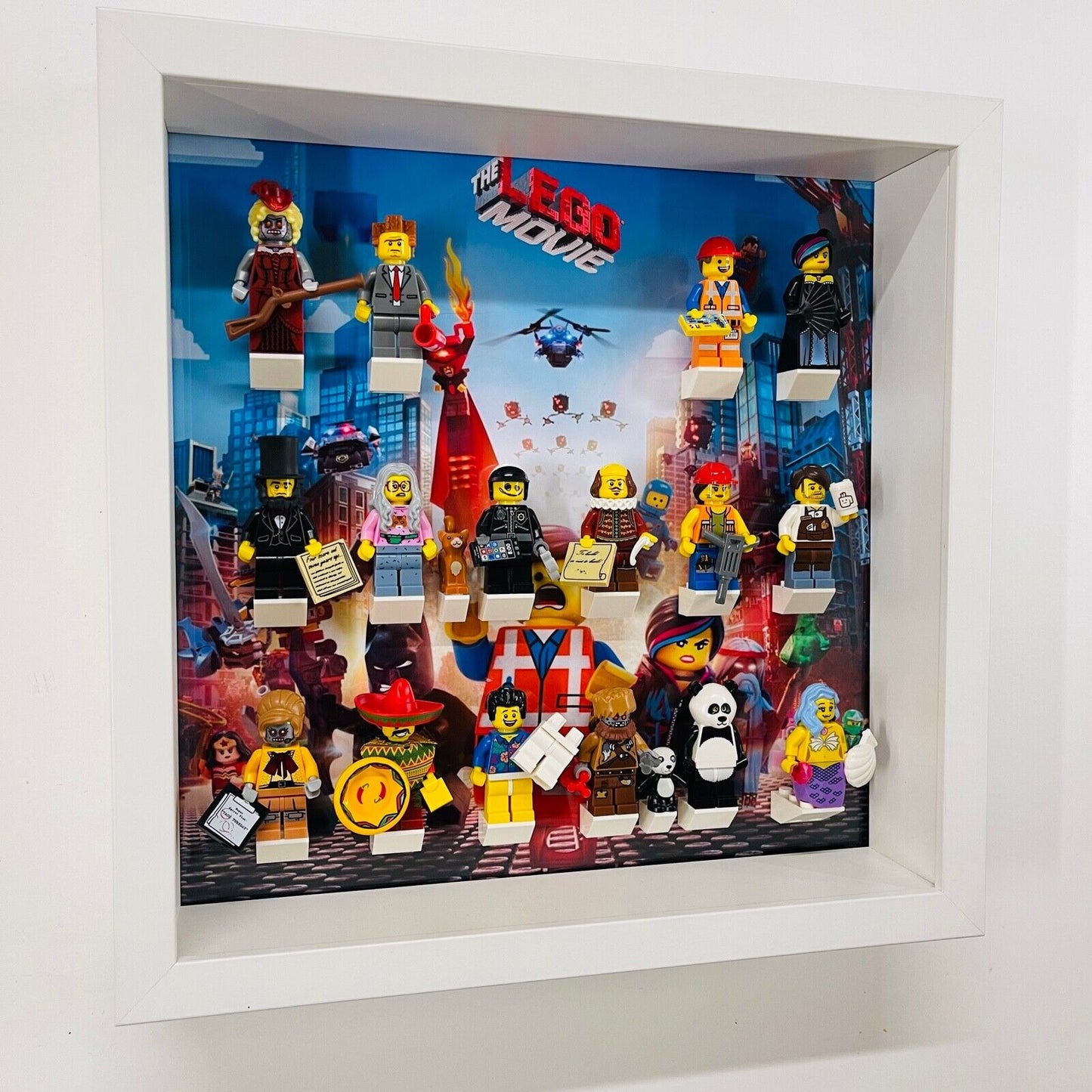 Display Frame for Lego ® Movie Series 1 minifigures 71004 figures 27cm