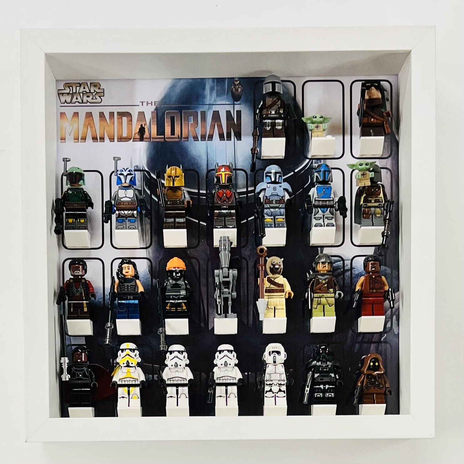 Display Frame for Lego ® Star Wars The Mandalorian minifigures figures 27cm