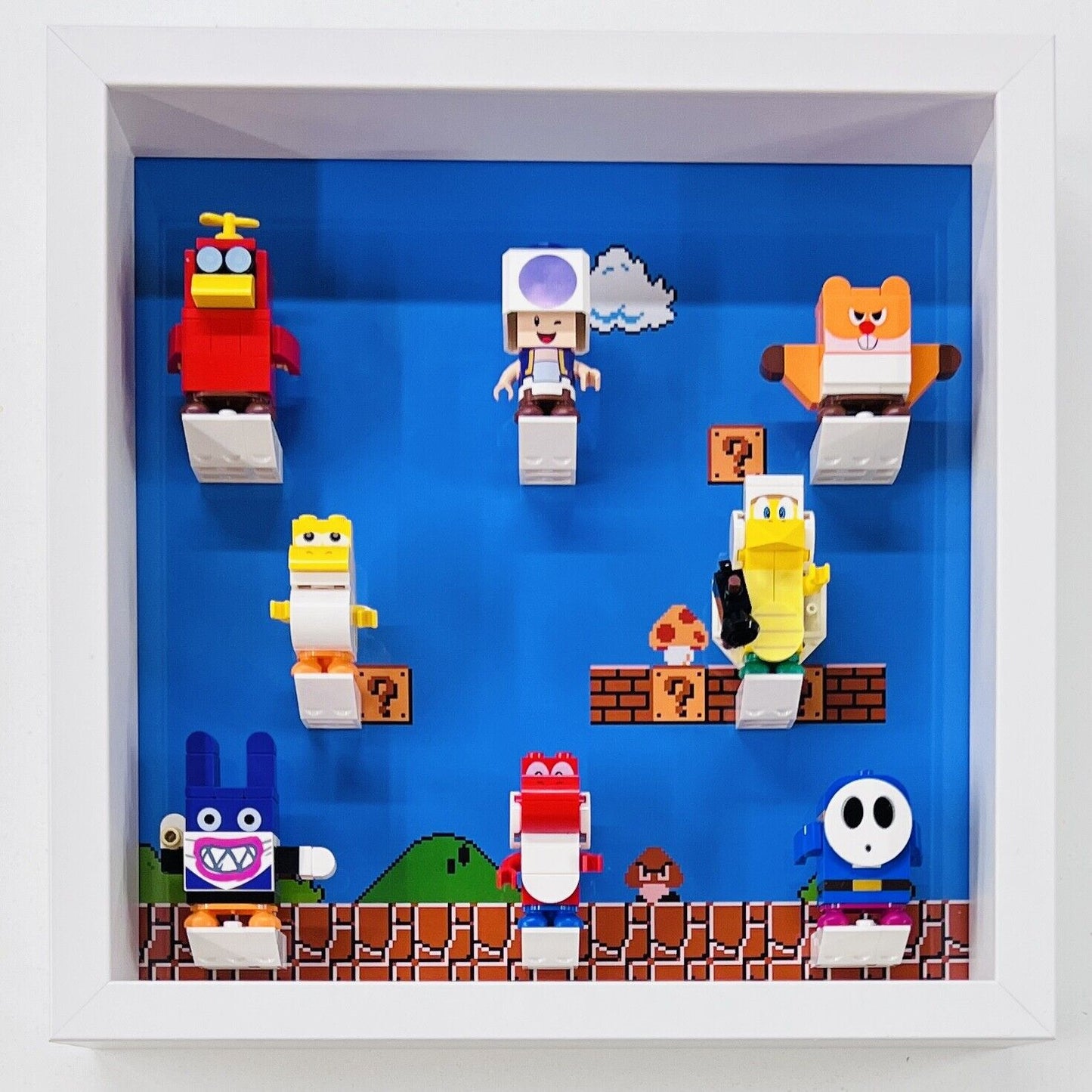 Display case Frame for Lego ® Super Mario Series 5 71410 minifigures 27cm