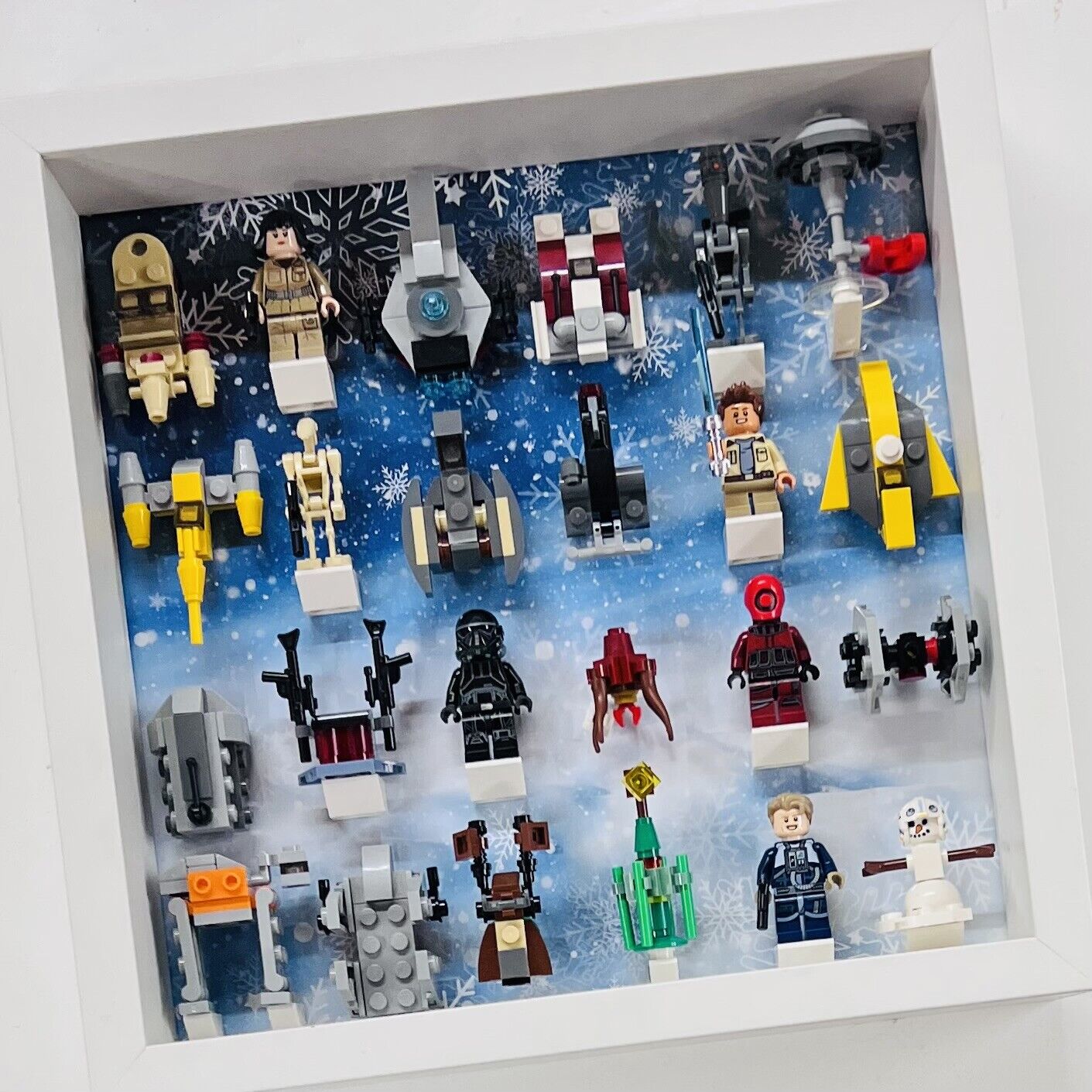 Display Frame for Lego ® Star Wars Advent Calendar 2018 minifigures 75213 27cm