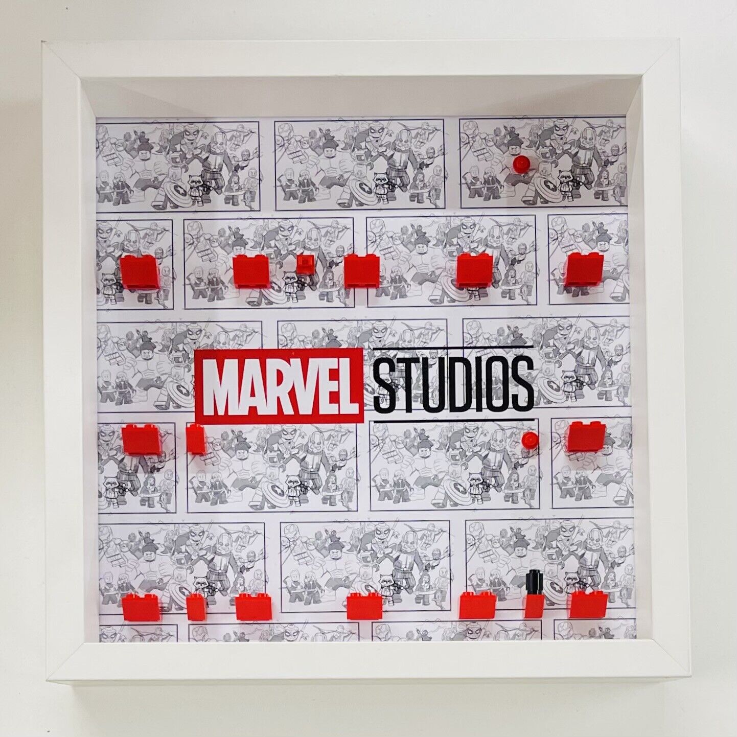 Display Frame for Lego ® Marvel Studios Series 71031 minifigures figures 27cm