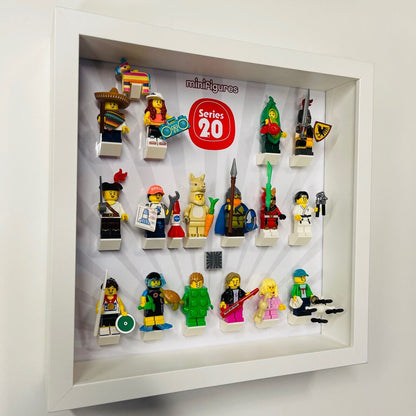 Display case Frame for Lego Series 20 71027 minifigures 10 years figures 27cm