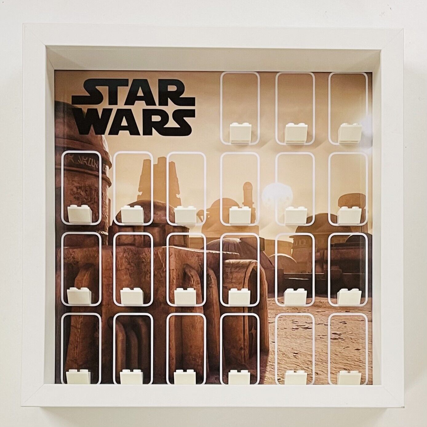 Display Frame case for Lego ® Star Wars Mos Eisley Cantina minifigures 27cm