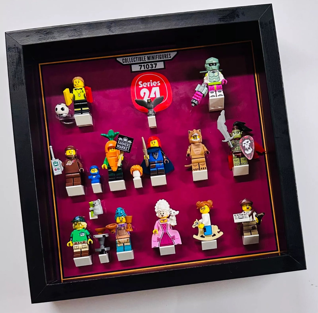 Lego series 24 display case frame black