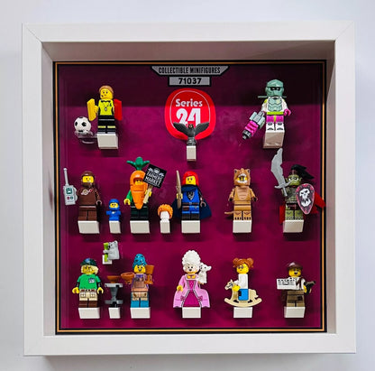 display frame for lego series 24 minifigures 