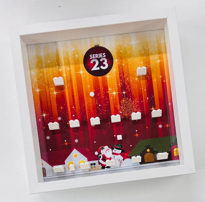 Christmas minifigures display frame for lego series 23 