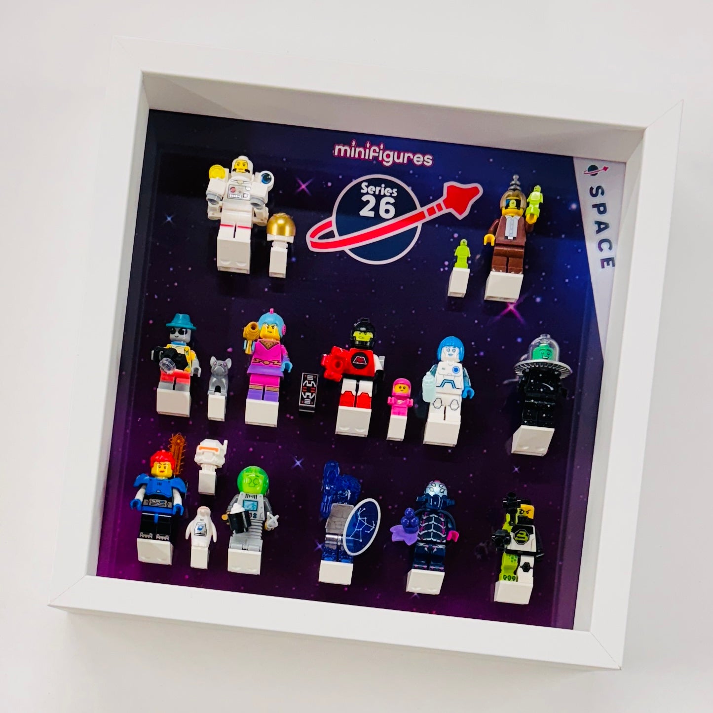 Minifigure display frame for lego series 26 minifigures 