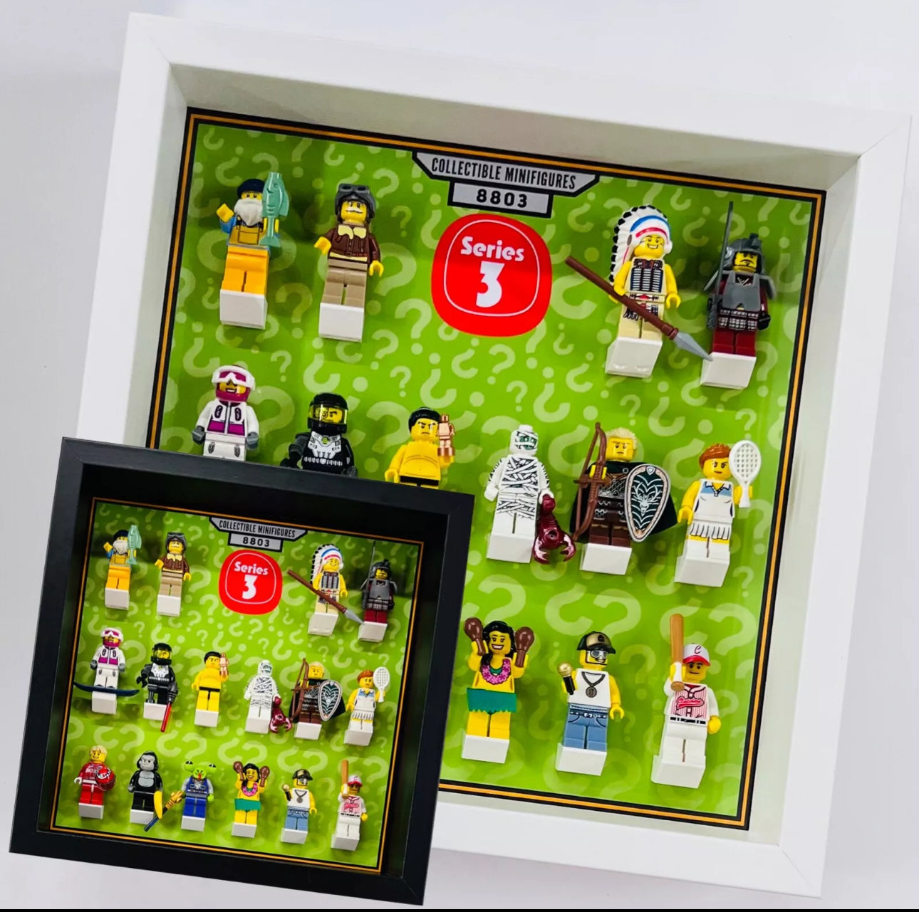 Display Frame For Lego Series 3 Minifigures 8803 No Figures 27cm