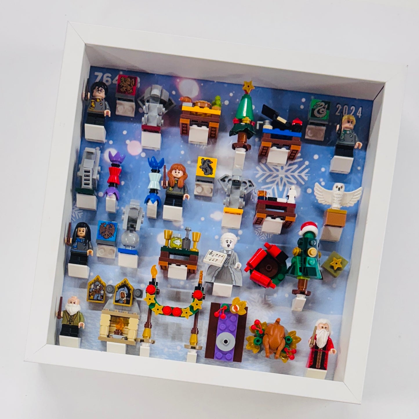 Display Frame Case For Lego Harry Potter Advent Calendar 2024 76438 Minifigures 27CM