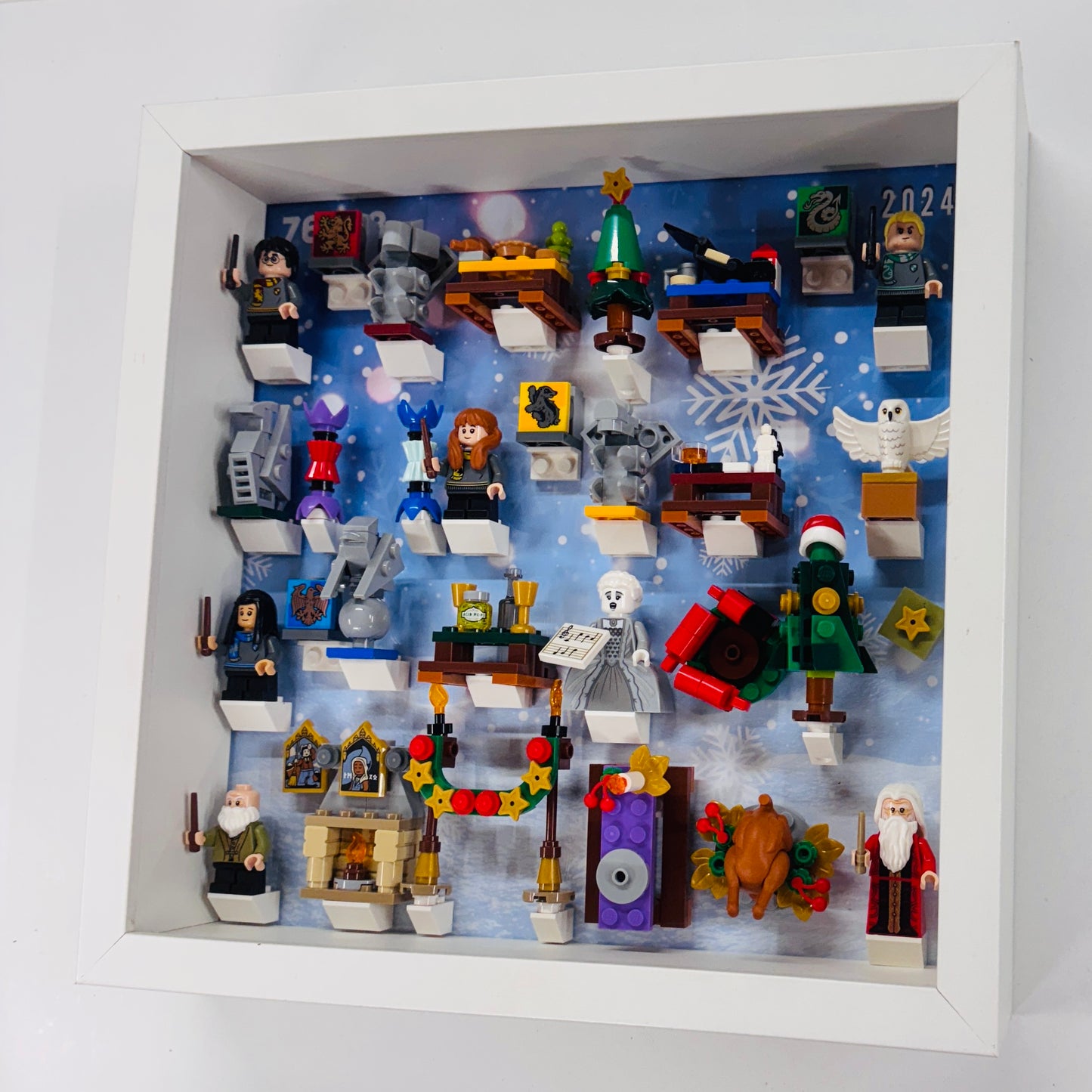 Display Frame Case For Lego Harry Potter Advent Calendar 2024 76438 Minifigures 27CM