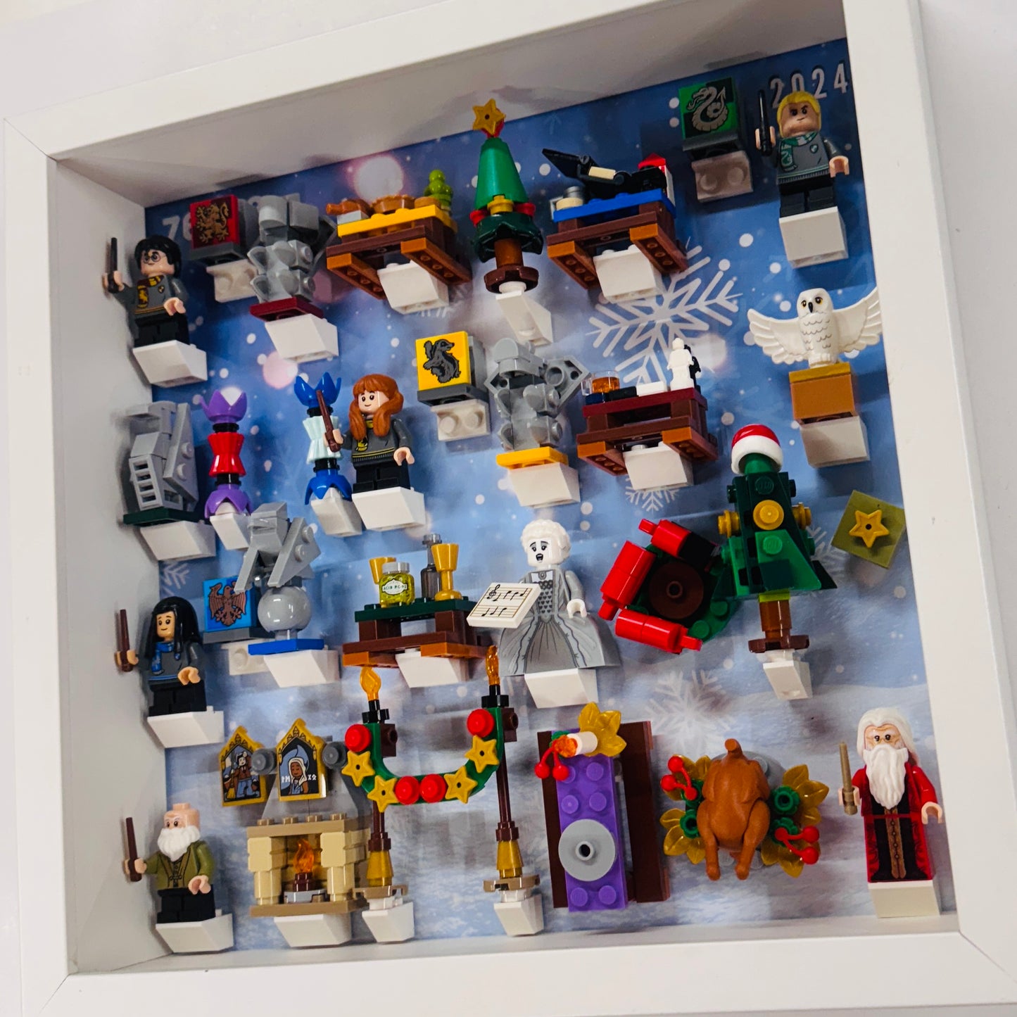 Display Frame Case For Lego Harry Potter Advent Calendar 2024 76438 Minifigures 27CM