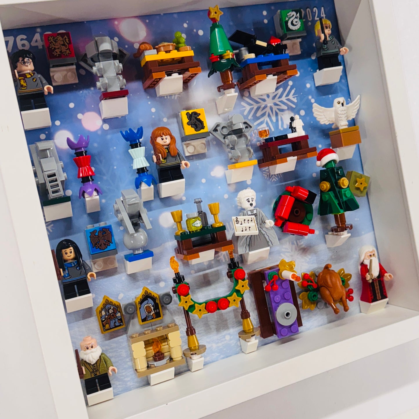 Display Frame Case For Lego Harry Potter Advent Calendar 2024 76438 Minifigures 27CM