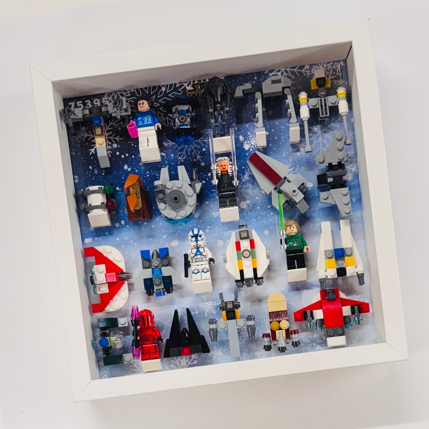 Display Frame Case For Lego Star Wars Advent Calendar 2024 75395 Minifigures 27CM