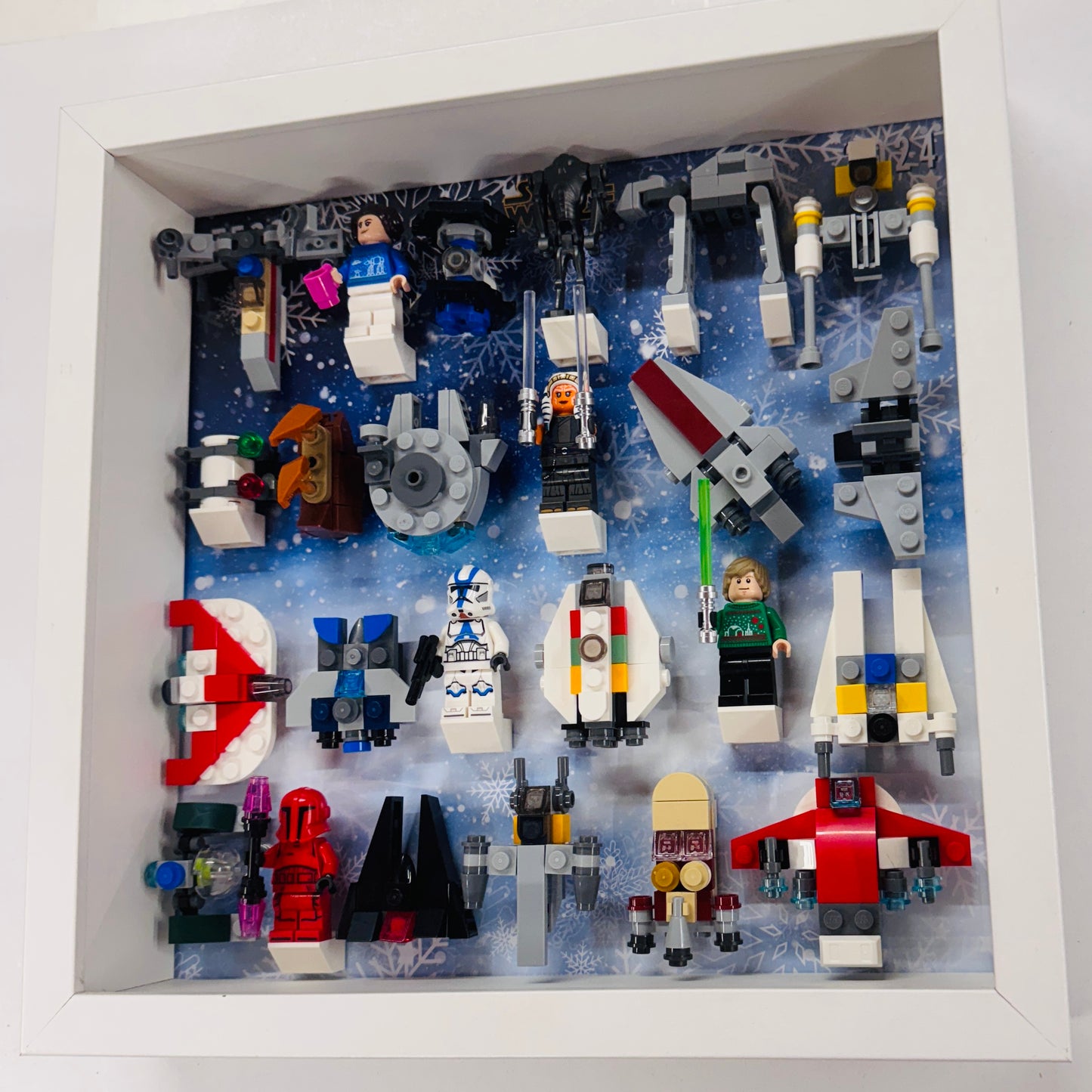 Display Frame Case For Lego Star Wars Advent Calendar 2024 75395 Minifigures 27CM