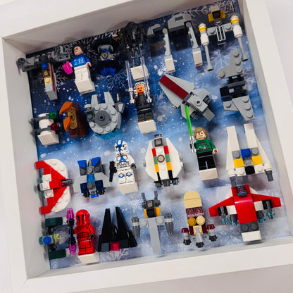 Display Frame Case For Lego Star Wars Advent Calendar 2024 75395 Minifigures 27CM