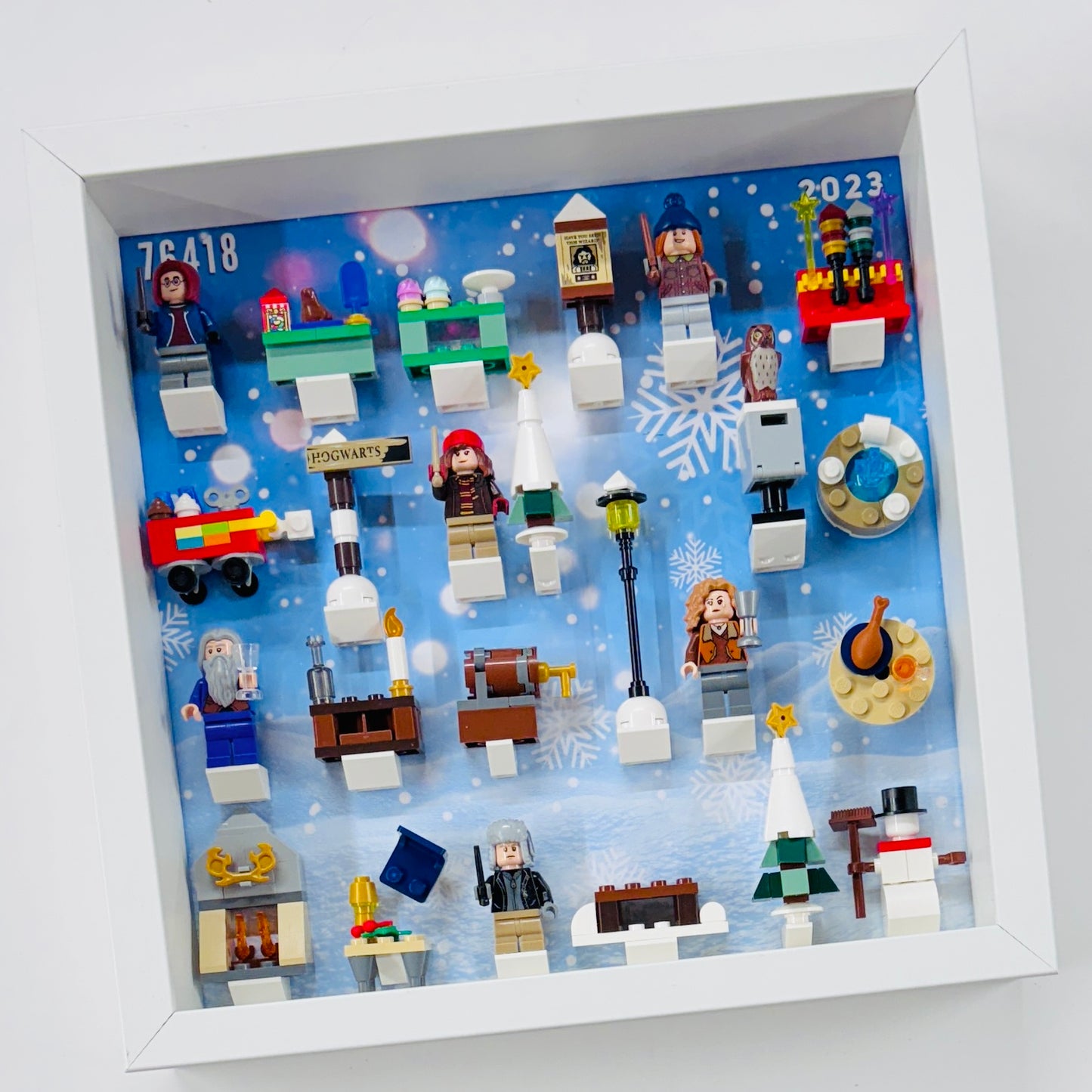 Display Frame Case For Lego Harry Potter Advent Calendar 2023 76418 Minifigures 27CM