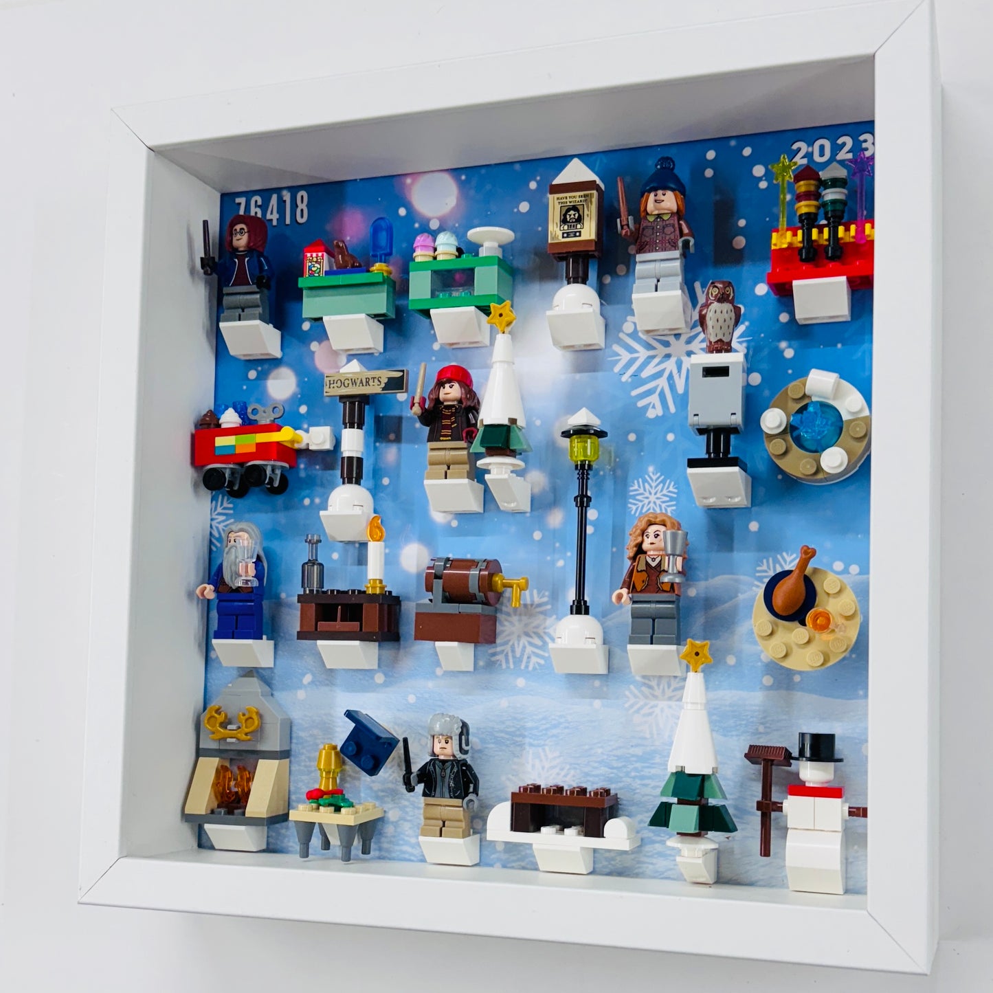 Display Frame Case For Lego Harry Potter Advent Calendar 2023 76418 Minifigures 27CM