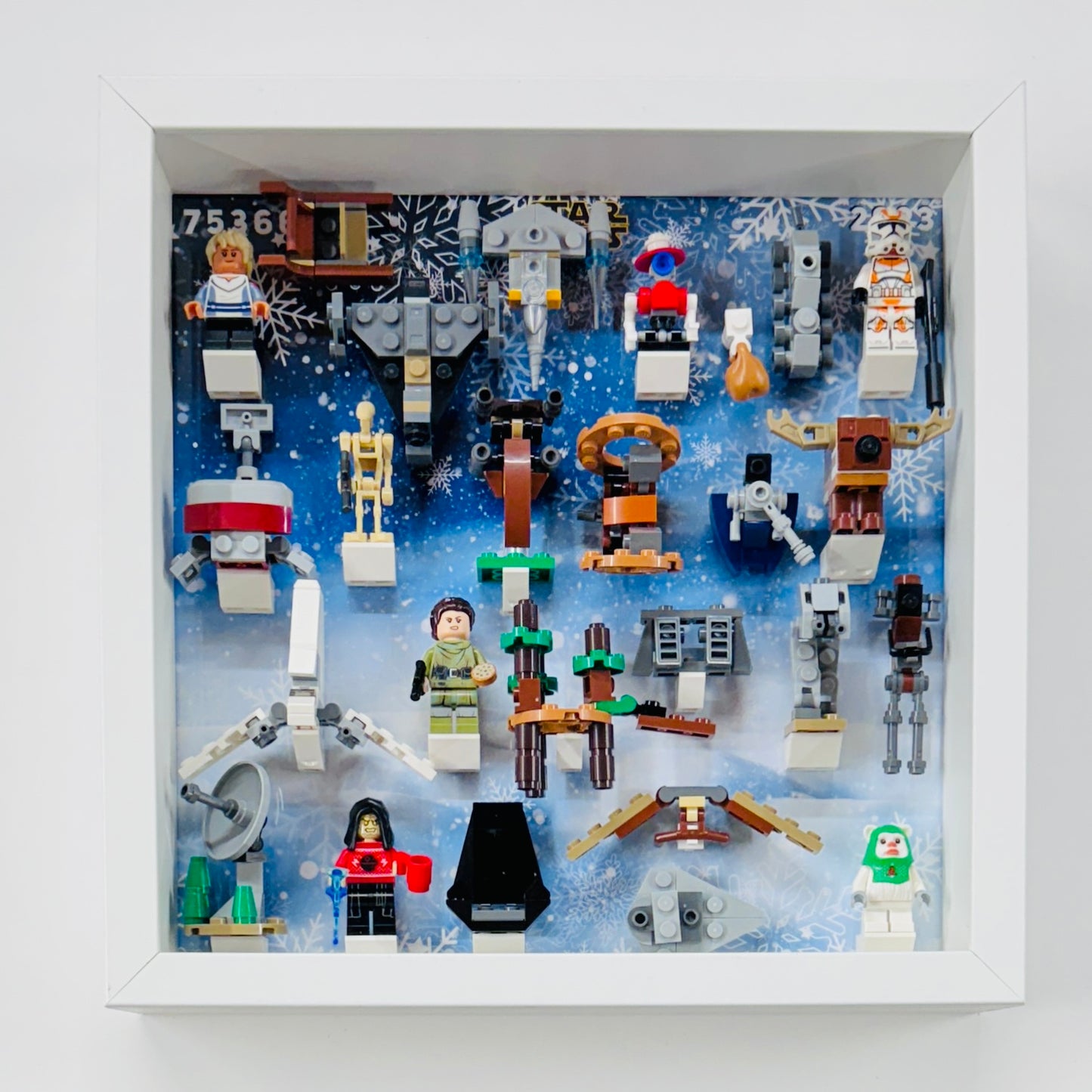 Display Frame Case For Lego Star Wars Advent Calendar 2023 75366 Minifigures 27CM