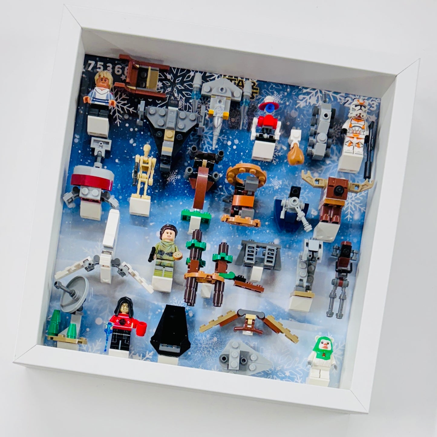 Display Frame Case For Lego Star Wars Advent Calendar 2023 75366 Minifigures 27CM