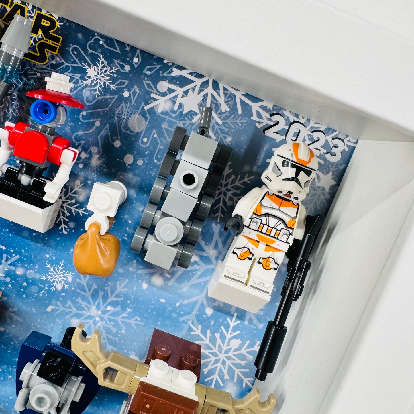 Display Frame Case For Lego Star Wars Advent Calendar 2023 75366 Minifigures 27CM