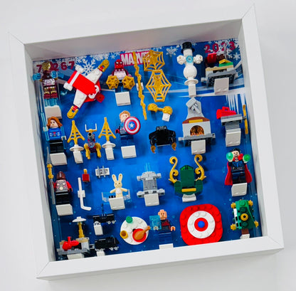 Display Frame Case For Lego Marvel Avengers Advent Calendar 2023 76267 Minifigures 27CM